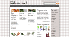 Desktop Screenshot of cuisine-libre.fr